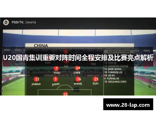 U20国青集训重要对阵时间全程安排及比赛亮点解析